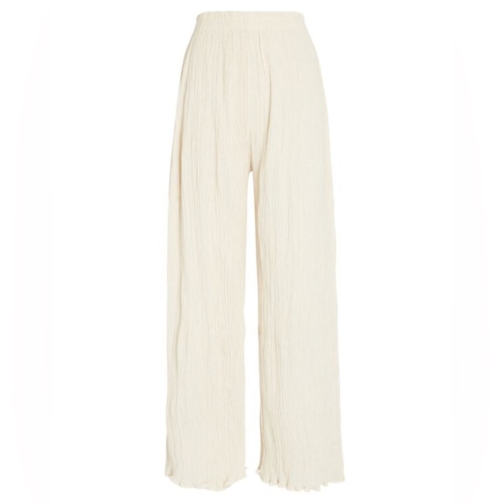 Savannah Morrow The Label linen and cotton-blend wide-leg pants